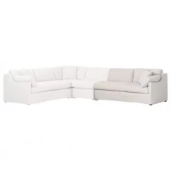 Essentials For Living Best Of Living Room Lena Modular Slope Arm Slipcover 2-Seat Right Arm Sofa