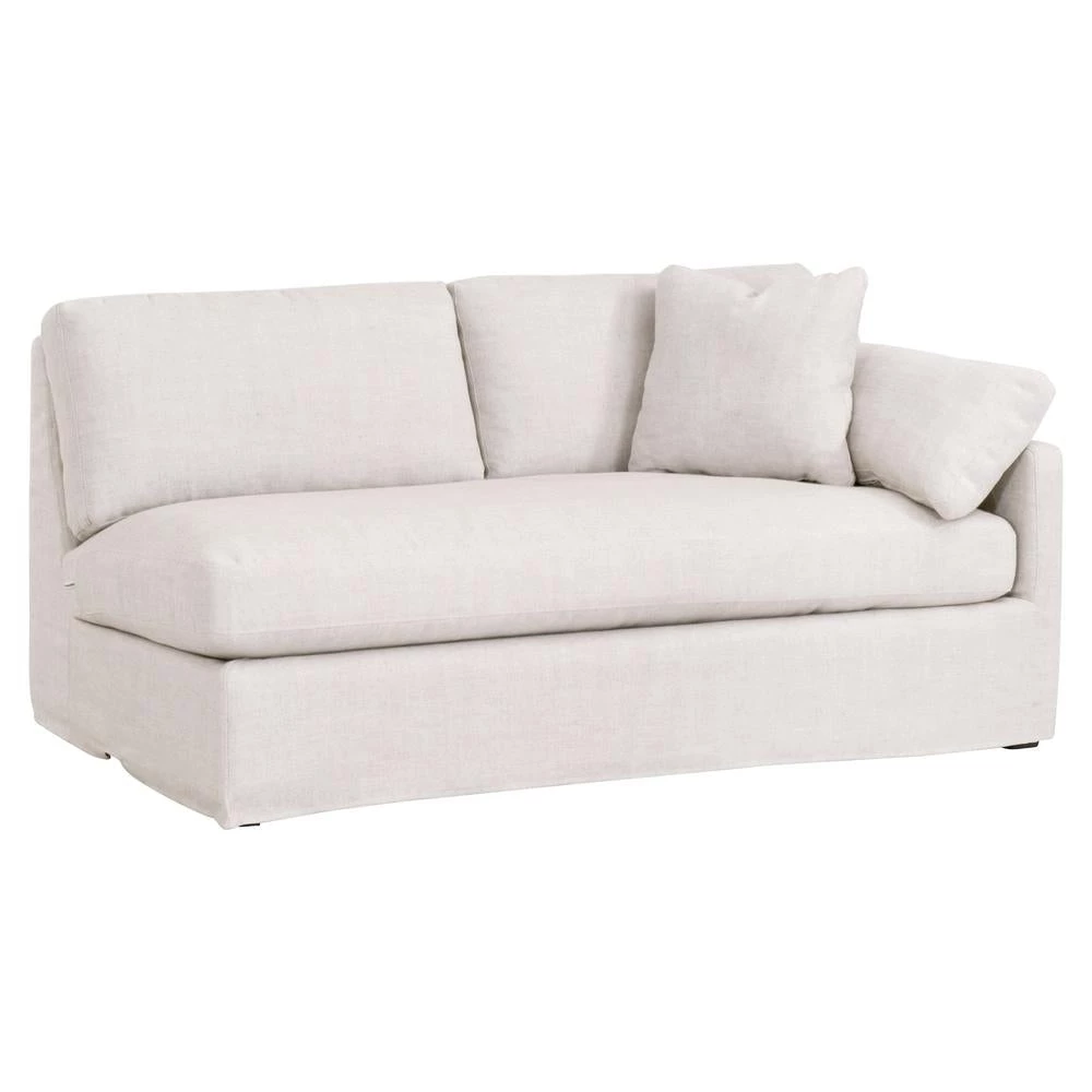 Essentials For Living Best Of Living Room Lena Modular Slope Arm Slipcover 2-Seat Right Arm Sofa
