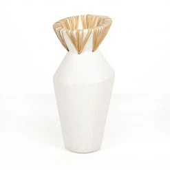 Fourhands Maliana Small Vessel-White Concrete