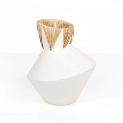 Fourhands Maliana Vessel-White Concrete