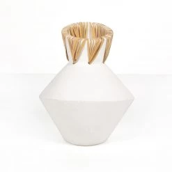 Fourhands Maliana Vessel-White Concrete