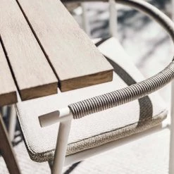 Fourhands New Outdoor Chord Outdoor Dining Chair-White/Stone