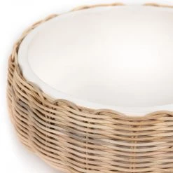 Fourhands Mehara Bowl-White Concrete New Arrivals