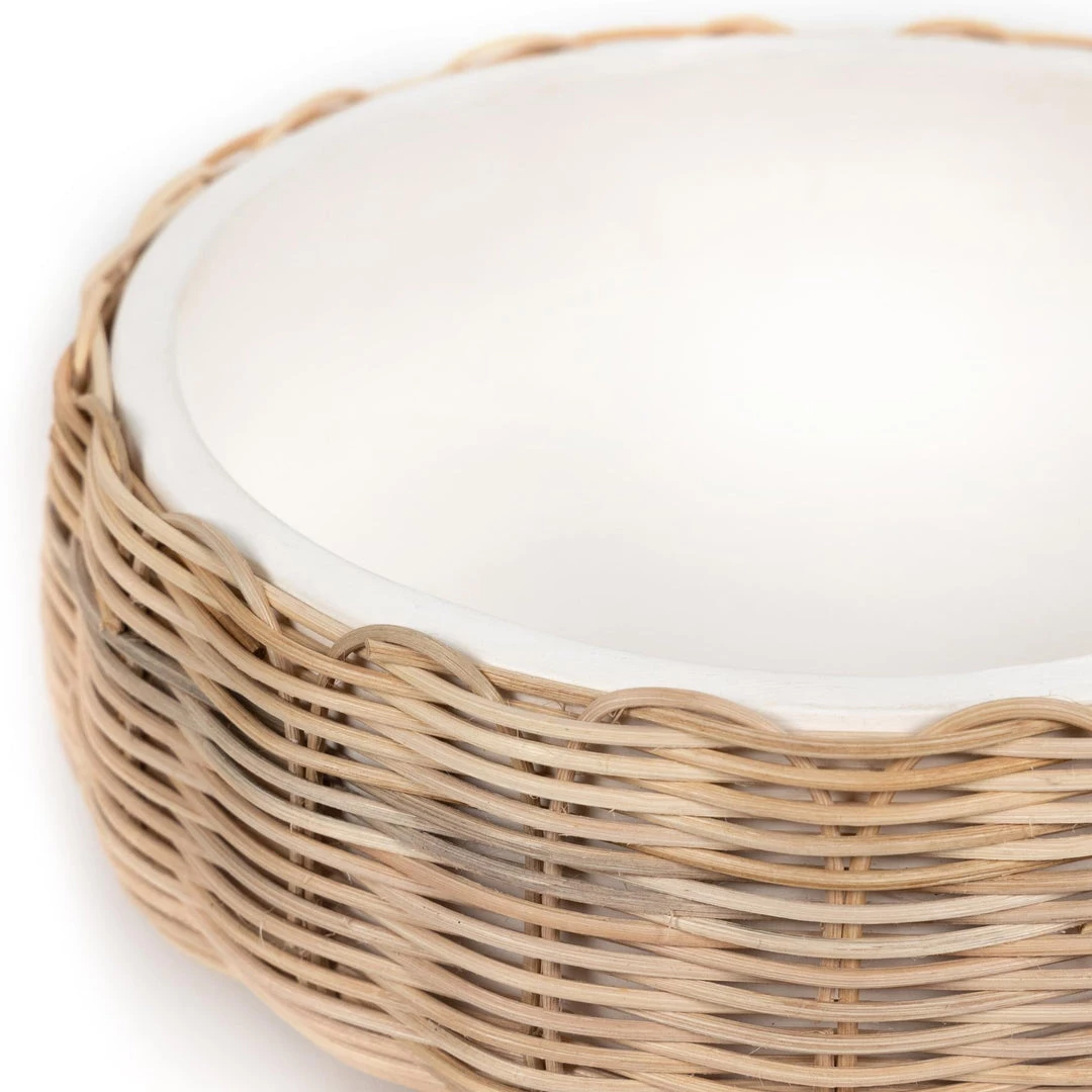 Fourhands Mehara Bowl-White Concrete New Arrivals