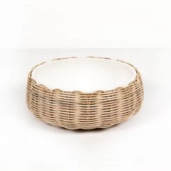 Fourhands Mehara Bowl-White Concrete New Arrivals