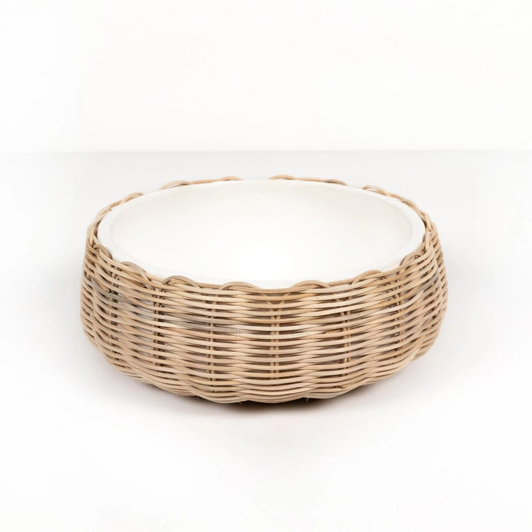 Fourhands Mehara Bowl-White Concrete New Arrivals