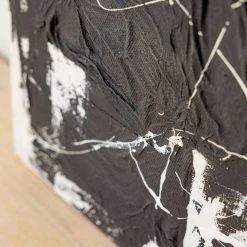 Ashley Craig Mixed Media - Black + White With Paint Splatter