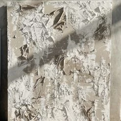 Ashley Craig Mixed Media Original Art - Nude + White With Paint Splatter