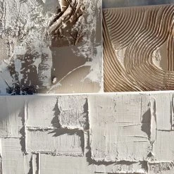 Ashley Craig Mixed Media Original Art - Nude + White With Paint Splatter