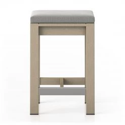 Fourhands Monterey Outdoor Bar & Counter Stool, Washed Brown New Outdoor