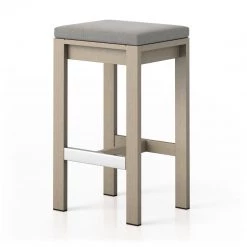 Fourhands Monterey Outdoor Bar & Counter Stool, Washed Brown New Outdoor