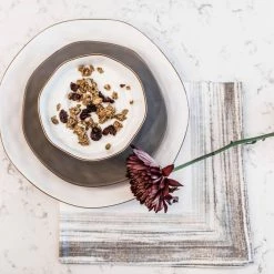 Bodrum Linens Neeson Napkin Platinum New Kitchen