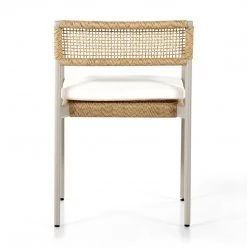 Fourhands Niles Outdoor Dining Armchair-Faux Hyaci New Outdoor