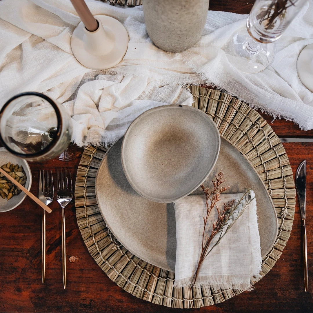 Kashul International Nude Fringe Napkin