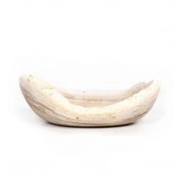 Fourhands Oval Petrified Wood Bowl