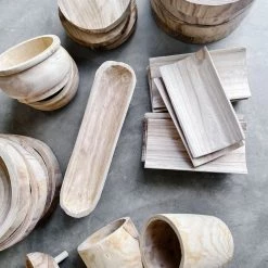 CREATIVE CO OP Paulina Wood Tray Best Sellers