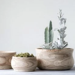 CREATIVE CO OP Paulownia Wood Bowl Best Sellers