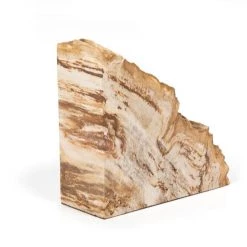 Fourhands Best Sellers Petrified Wood Book Ends
