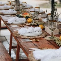 FAIRE Raffia Coasters, Set Of 4 New Kitchen