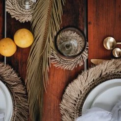 FAIRE Raffia Coasters, Set Of 4 New Kitchen