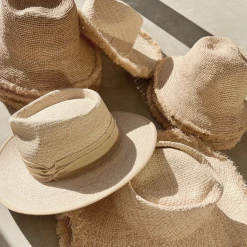 BAODING HUAYI HATS CO., LTD. Raffia Straw Wide Brim Hat In Stock