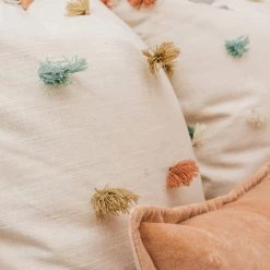 Surya Rainbow Pom Pom Pillow Best Sellers