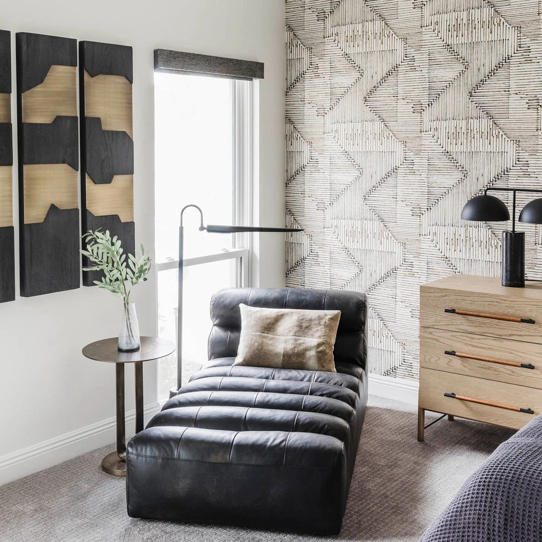 MOES Ramsay Leather Chaise Best Sellers