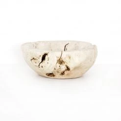 Fourhands Best Sellers Reclaimed Wood Bowl, Ivory