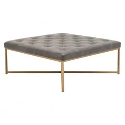 Essentials For Living Rochelle Upholstered Square Coffee Table
