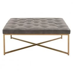 Essentials For Living Rochelle Upholstered Square Coffee Table