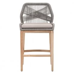 Essentials For Living New Outdoor Rope Me In Outdoor Bar + Counter Stool
