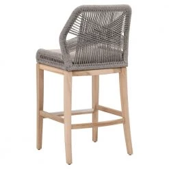 Essentials For Living New Outdoor Rope Me In Outdoor Bar + Counter Stool