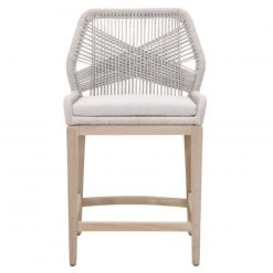 Essentials For Living Rope Me In Outdoor Bar + Counter Stool New Outdoor