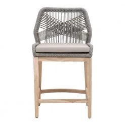 Essentials For Living New Outdoor Rope Me In Outdoor Bar + Counter Stool