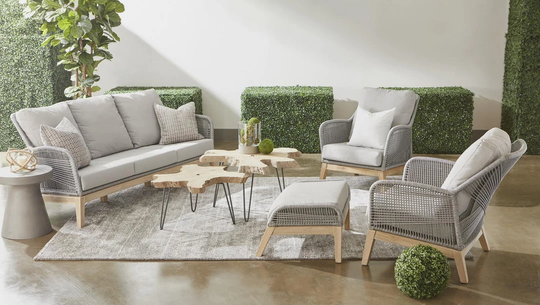 Essentials For Living Rope Me In Outdoor Footstool