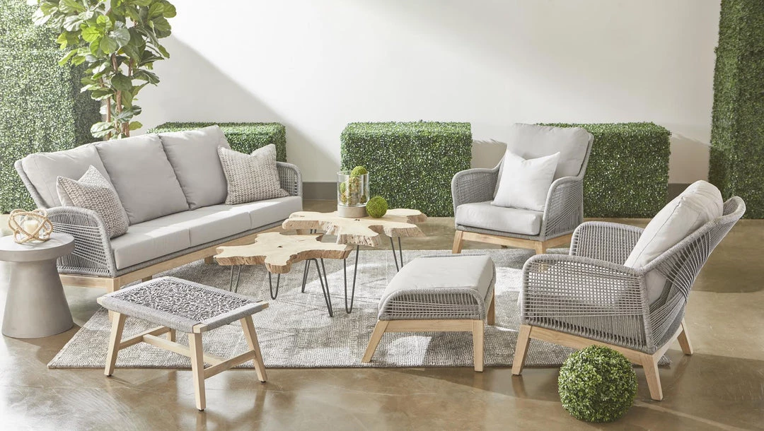 Essentials For Living Rope Me In Outdoor Footstool