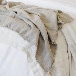 Traditions Linens Rustic Linen Throw Best Sellers