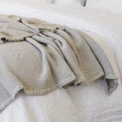 Traditions Linens Rustic Linen Throw Best Sellers