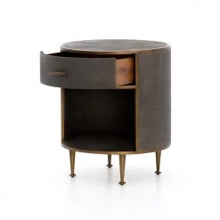 Fourhands Shagreen Round Nightstand Best Sellers