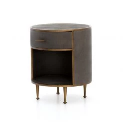 Fourhands Shagreen Round Nightstand Best Sellers