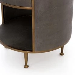 Fourhands Shagreen Round Nightstand Best Sellers