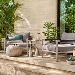 Fourhands New Outdoor Sherwood Outdoor Chair, Washed Brown