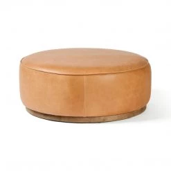 Fourhands Sinclair Large Round Ottoman Best Sellers