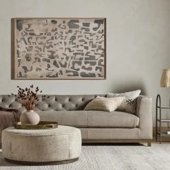 Fourhands Sinclair Large Round Ottoman Best Sellers