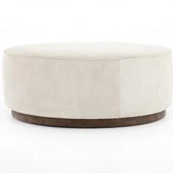 Fourhands Sinclair Large Round Ottoman Best Sellers