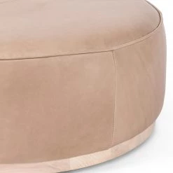 Fourhands Sinclair Large Round Ottoman Best Sellers