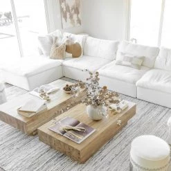 Essentials For Living Sky 6 Piece Sectional W/ Ottomans