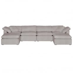 Essentials For Living Sky 6 Piece Sectional W/ Ottomans