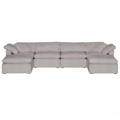 Essentials For Living Sky 6 Piece Sectional W/ Ottomans