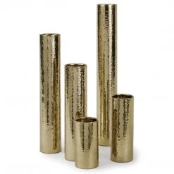 Regina Andrews Slightly Hammered Vase Set New Home Decor